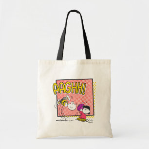 Tote Bag Charlie Brown and Lucy Football Comic Graphic