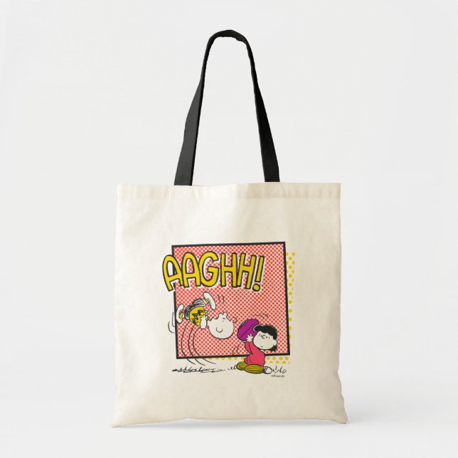 Tote Bag Charlie Brown et Lucy Football Comic Graphic (Devant)