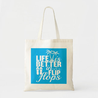 Tote Bag Charmant mot d'art de vie de tongs