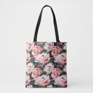 Tote Bag Charmante Abract Aquarelle Peonies