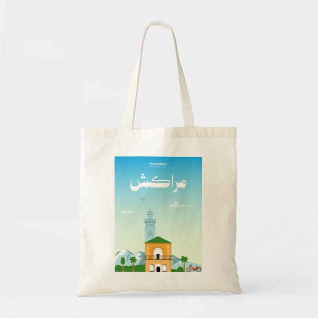 Tote Bag Charme de Marrakech – Maroc Artistique (Devant)