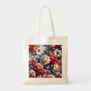 Tote Bag Charme floral de la rose intemporelle