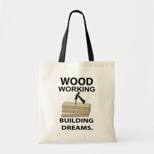 Tote Bag Charpentier de travail du bois