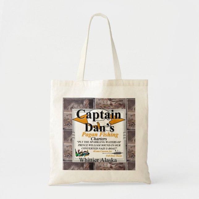 Tote Bag Charters de pêche païens du capitaine Dan en Alask (Devant)
