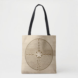 Tote Bag Chartres Labyrinthe style antique + vos idées