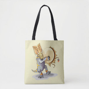 Tote Bag Chasmosaurus Dansant Un Rituel De Shaman