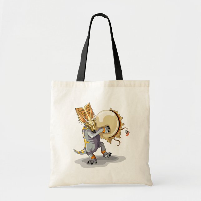 Tote Bag Chasmosaurus Dansant Un Rituel De Shaman (Devant)