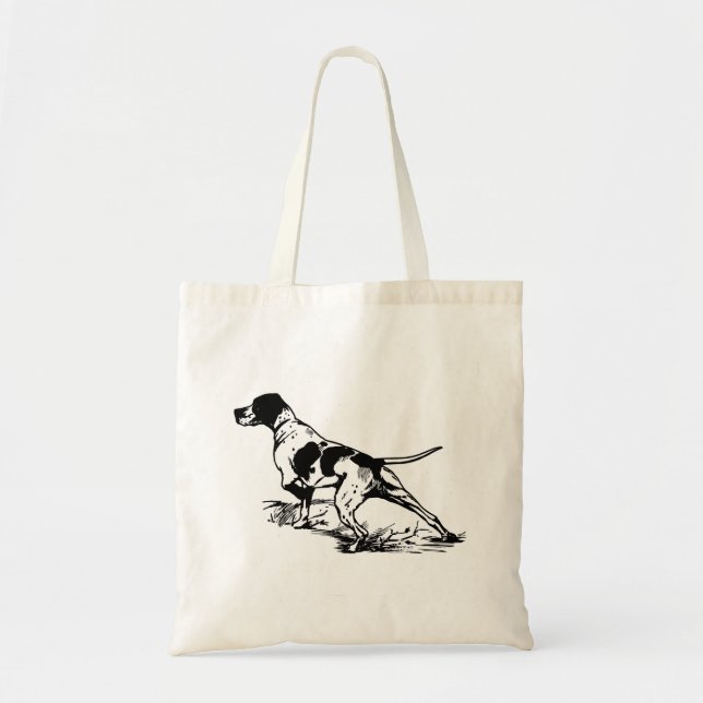 Tote Bag Chasse au chien (Devant)