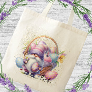 Tote Bag Chasse aux œufs de Pâques amusante avec des lutins