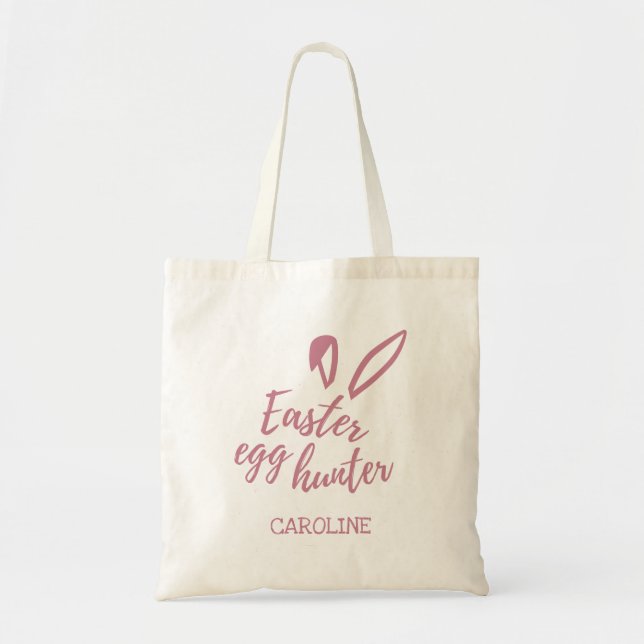 Tote Bag Chasse aux oeufs de Pâques personnalisée (Devant)