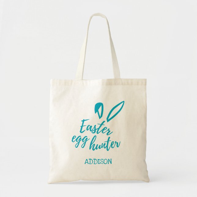 Tote Bag Chasse aux oeufs de Pâques personnalisée (Devant)