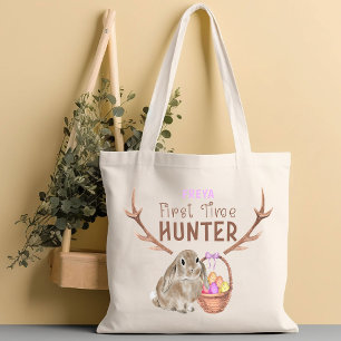 Tote Bag Chasse aux œufs de Pâques Première fois Chasseuse
