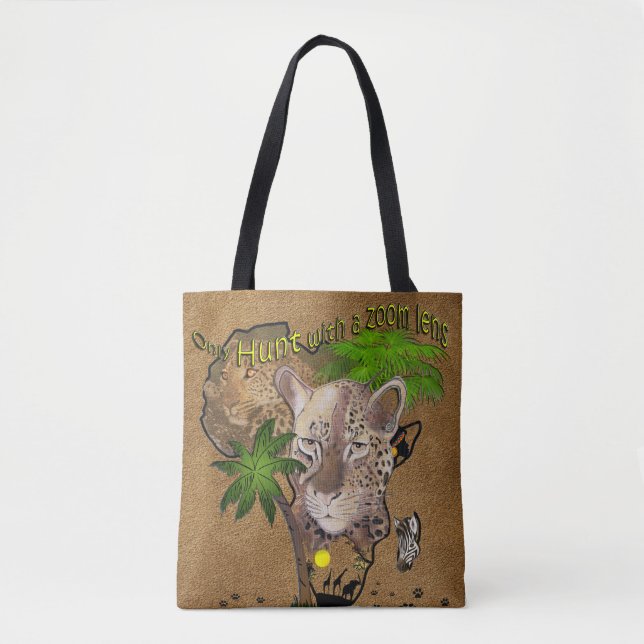 Tote Bag Chasse uniquement avec un objectif zoom (Devant)