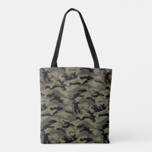 Tote Bag Chasseur de camouflage vert Cool Camo motif