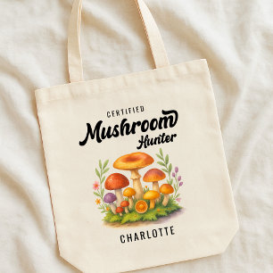 Tote Bag Chasseur de Champignons Certifié Cottage Core Cuei