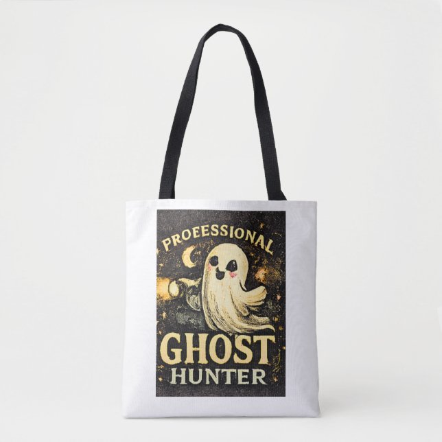 Tote Bag Chasseur de Fantômes Professionnel Drôle d'Hallowe (Devant)