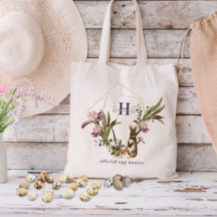 Tote Bag Chasseur d'oeufs officiel Traitement de monogram