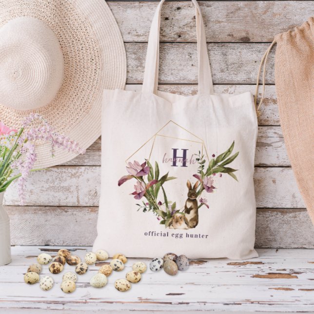 Tote Bag Chasseur d'oeufs officiel | Traitement de monogram (Créateur téléchargé)
