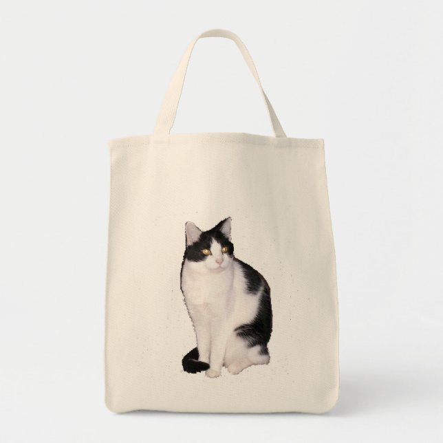 Tote Bag Chat 12, Épicerie bio Fourre-tout (Devant)