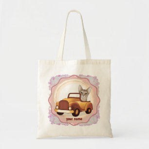 Tote Bag Chat abyssin conduisant une voiture