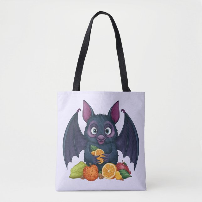 Tote Bag Chat aux fruits (Devant)