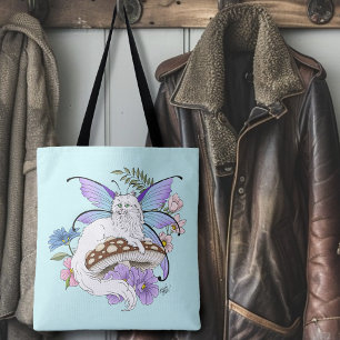 Tote Bag Chat blanc