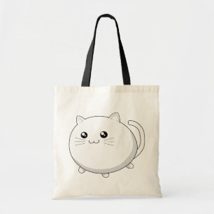 Tote Bag Chat blanc de minou de kawaii mignon