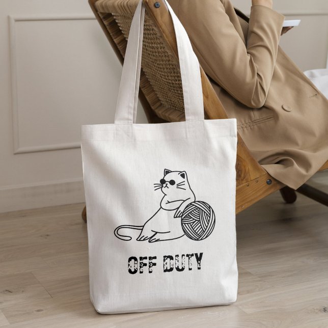 Tote Bag Chat blond hors service - Chat blond et amusant à  (Créateur téléchargé)