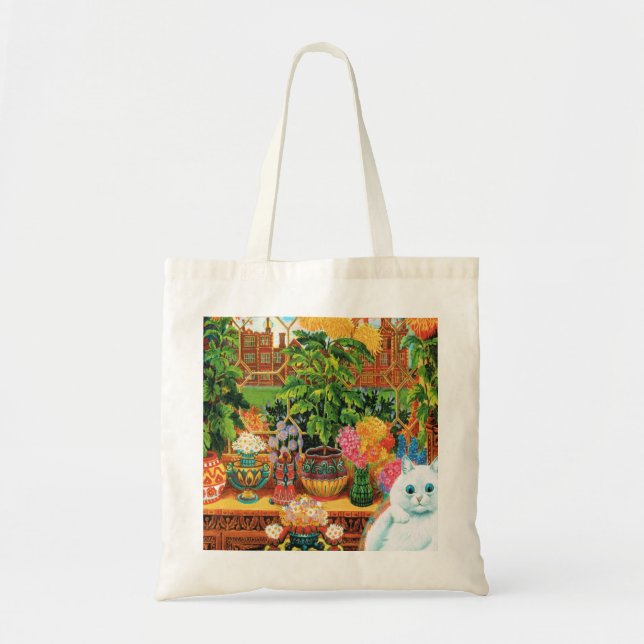 Tote Bag Chat Botaniste De Louis Wain (Devant)