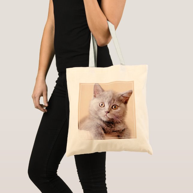 Tote Bag Chat britannique mignon de Shorthair (Devant (produit))