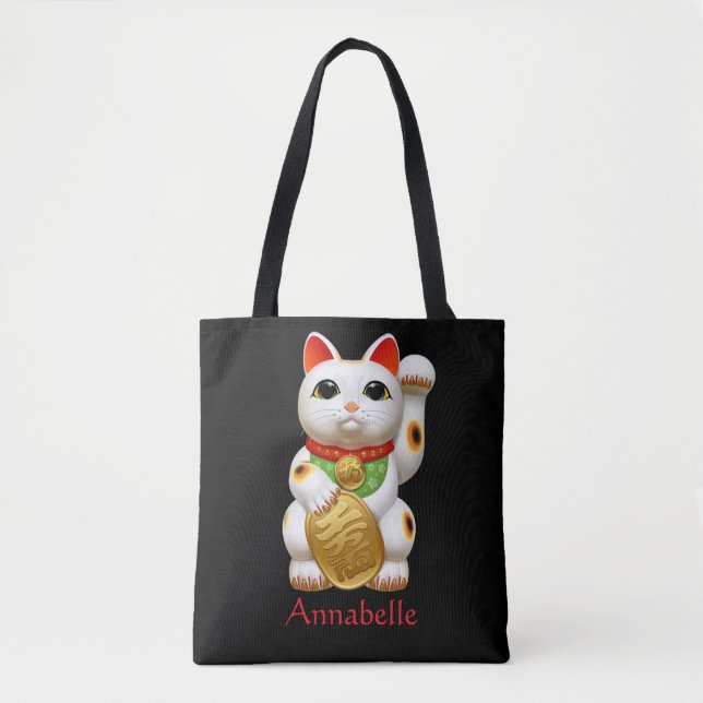Tote Bag Chat Chanceux (Devant)