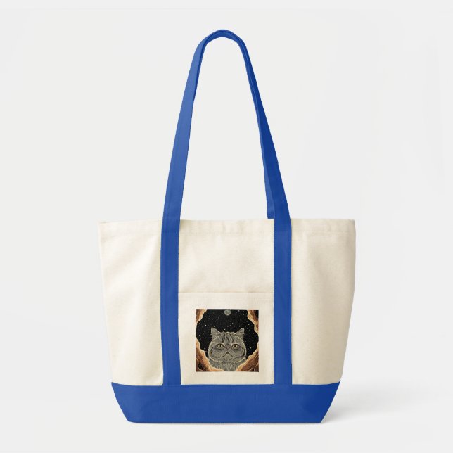 Tote Bag Chat Cosmique (Devant)