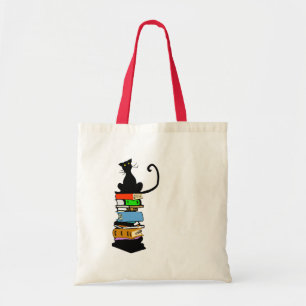 Tote Bag Chat de bibliothèque