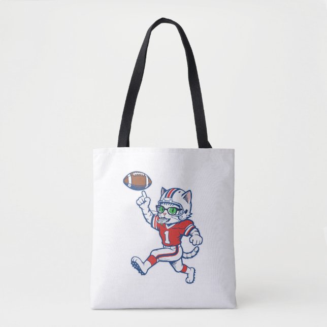 Tote Bag Chat de foot drôle (Devant)