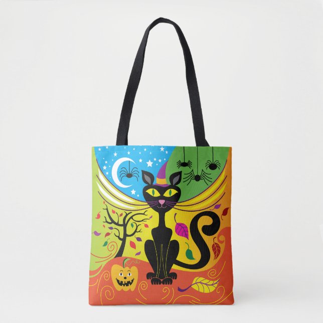 Tote Bag Chat de la brise effrayante (Devant)