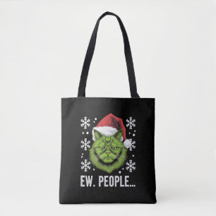 Tote Bag Chat de Noël drôle Ew personnes amateurs de chat m