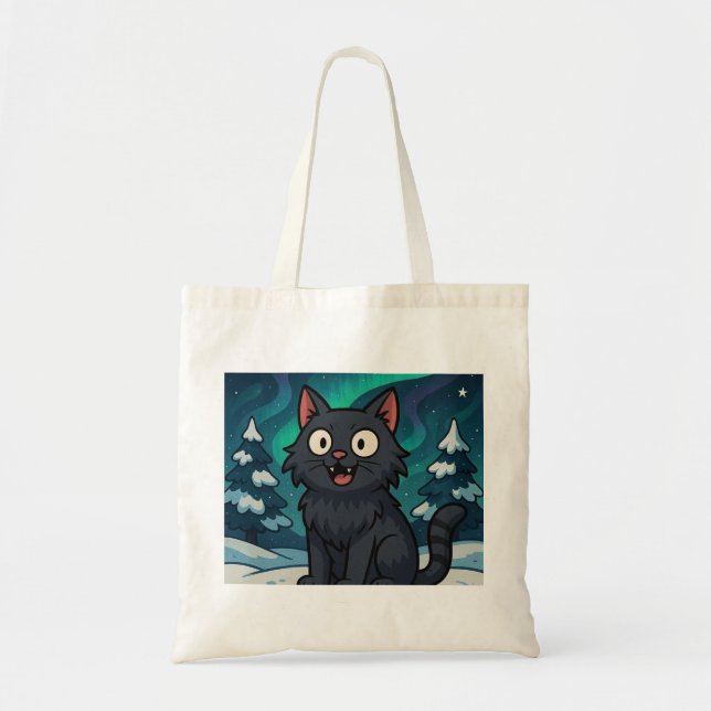 Tote Bag Chat de Noël islandais Yule (Devant)