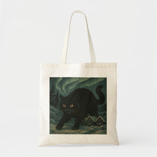 Tote Bag Chat de Noël islandais Yule  (Devant)