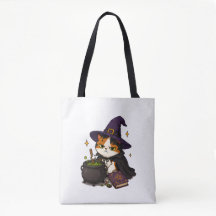 Chat de sorcière grincheux Halloween