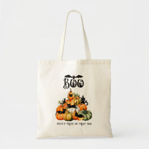 Tote Bag Chat de sorcière Jack-o'-lantern cadeaux magiques