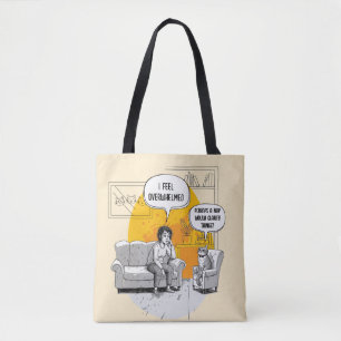 Tote Bag Chat de thérapie de napothérapie attesté pour la p