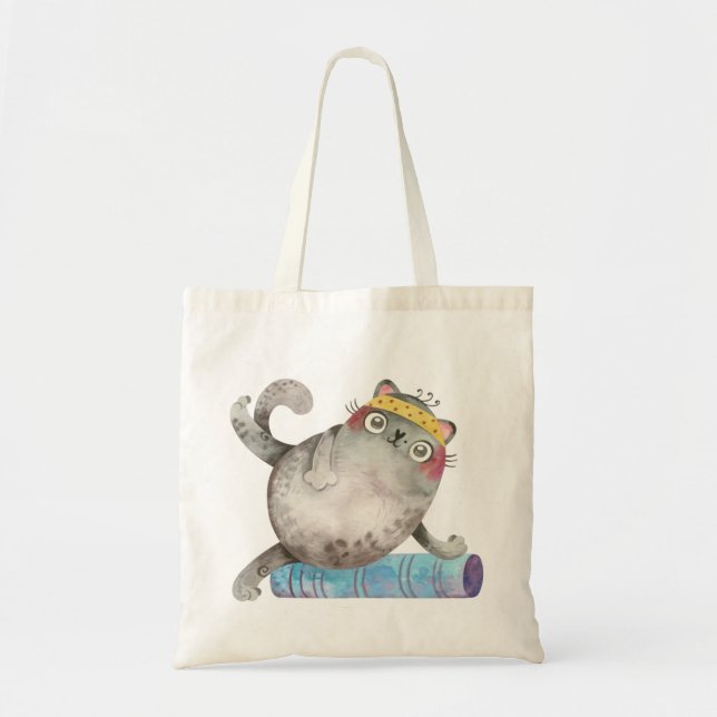 Tote Bag Chat d'entraînement (Devant)