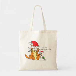 Tote Bag Chat drôle de dessin animé de Noël souris mignonne