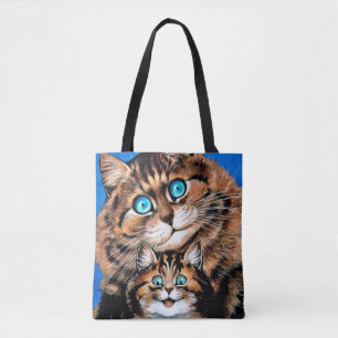 Tote Bag Chat drôle et chaton, Louis Wain