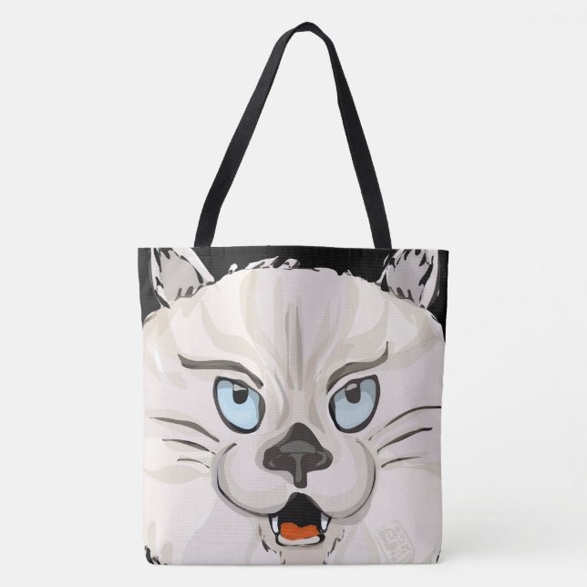 Tote Bag Chat en colère (Devant)