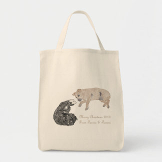 Tote Bag Chat et chien ensemble