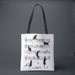 Tote Bag Chat Et Musique Don, Chat Jouer Note Musique<br><div class="desc">Chat Et Musique Don,  Chat Jouer Note Musique</div>
