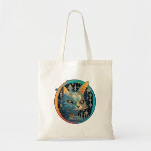 Tote Bag Chat étrange qui fixe vos phares