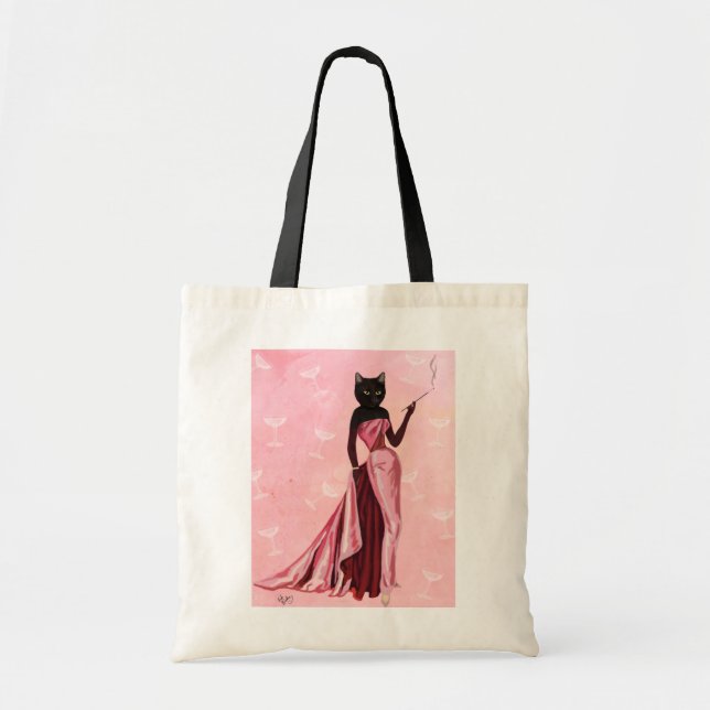 Tote Bag Chat flamand en rose (Devant)