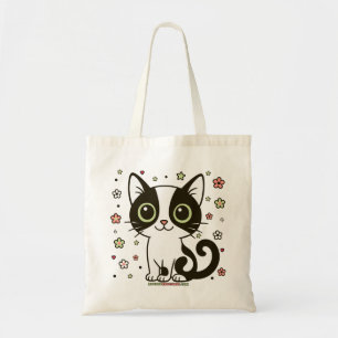 Tote Bag Chat floral Mini Moo